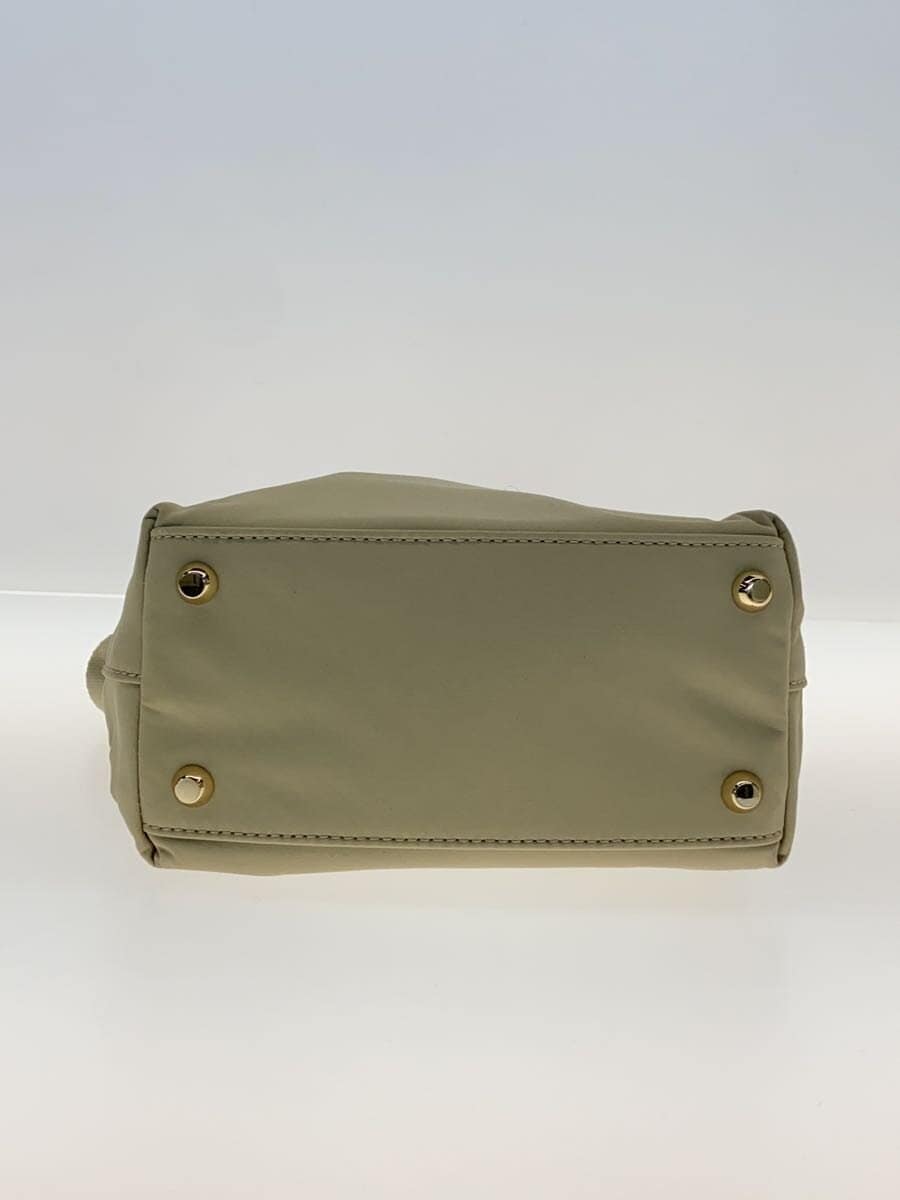 agnes b. Shoulder Bag Nylon BEG Solid Color IS11LZ-06 4