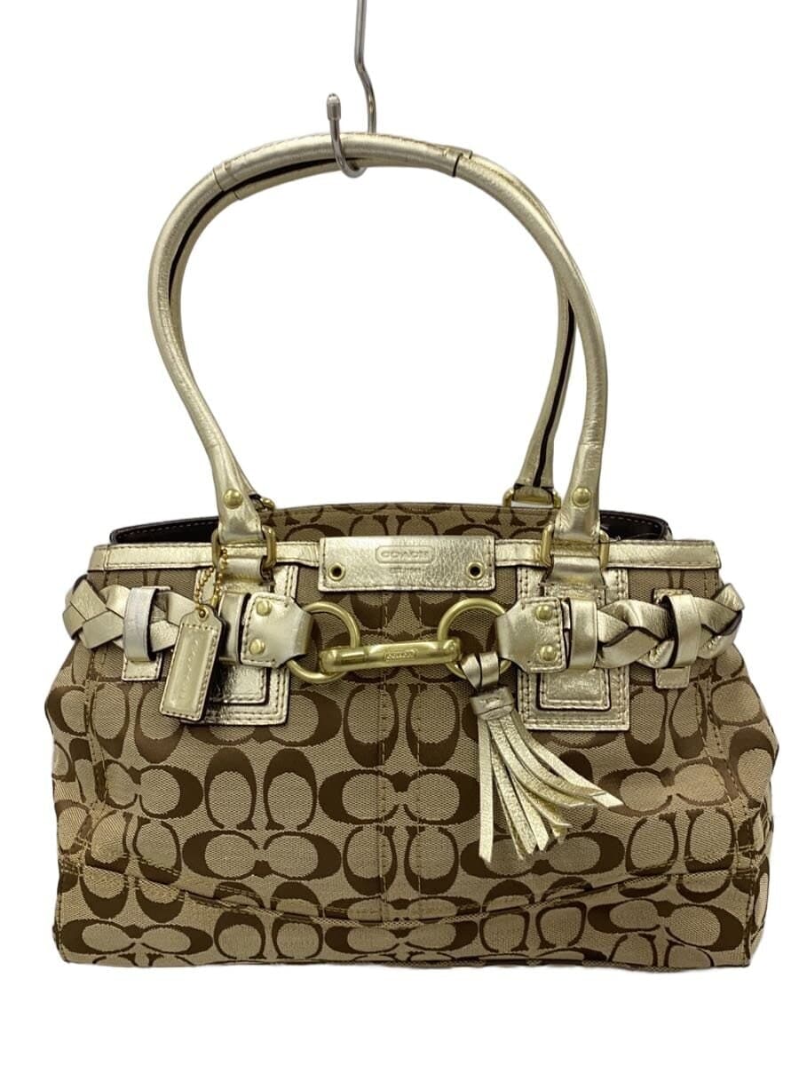 COACH Hamptons Carryall Signature Beige Canvas F13065