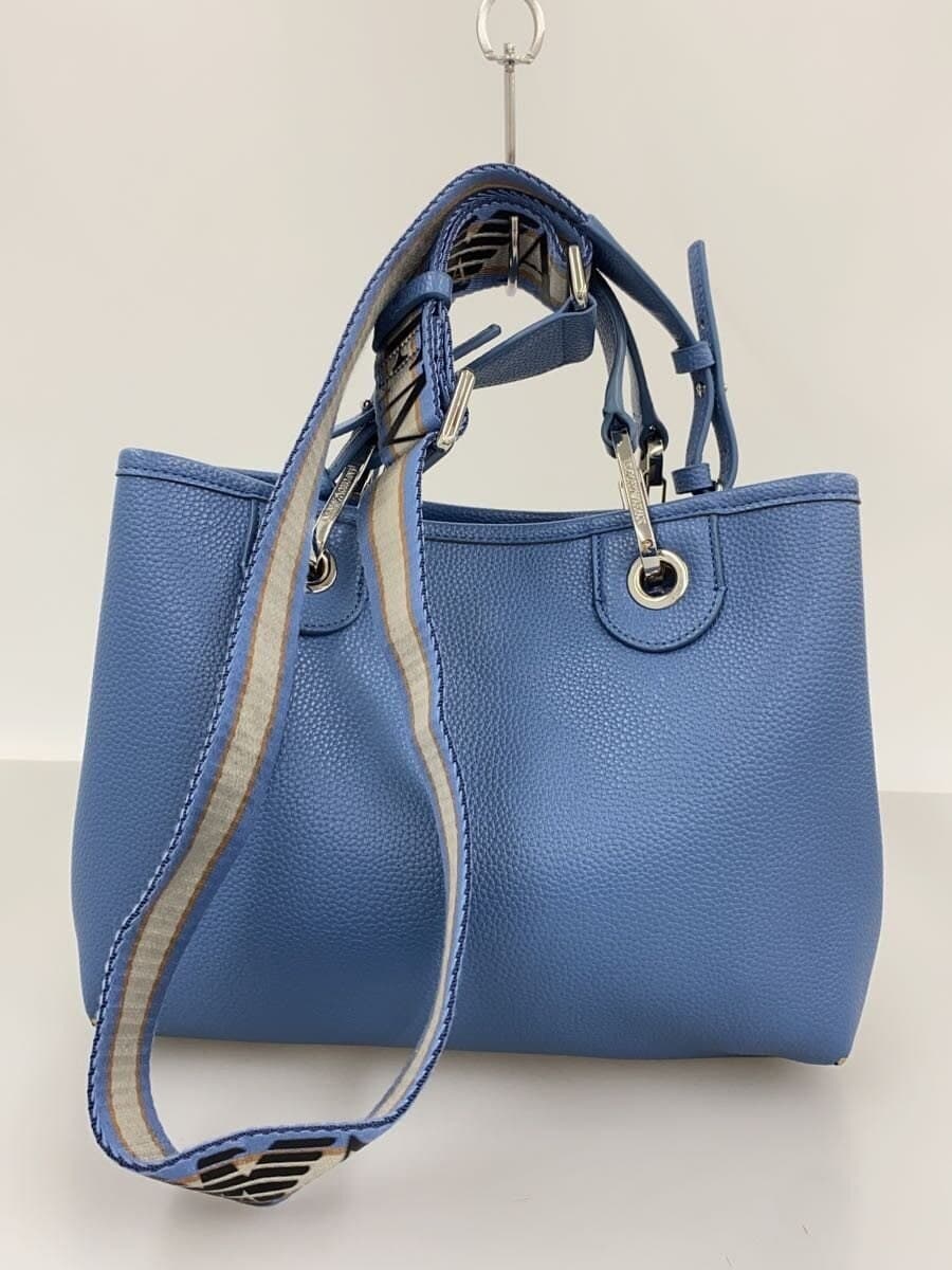 EMPORIO ARMANI shoulder bag leather blue 3