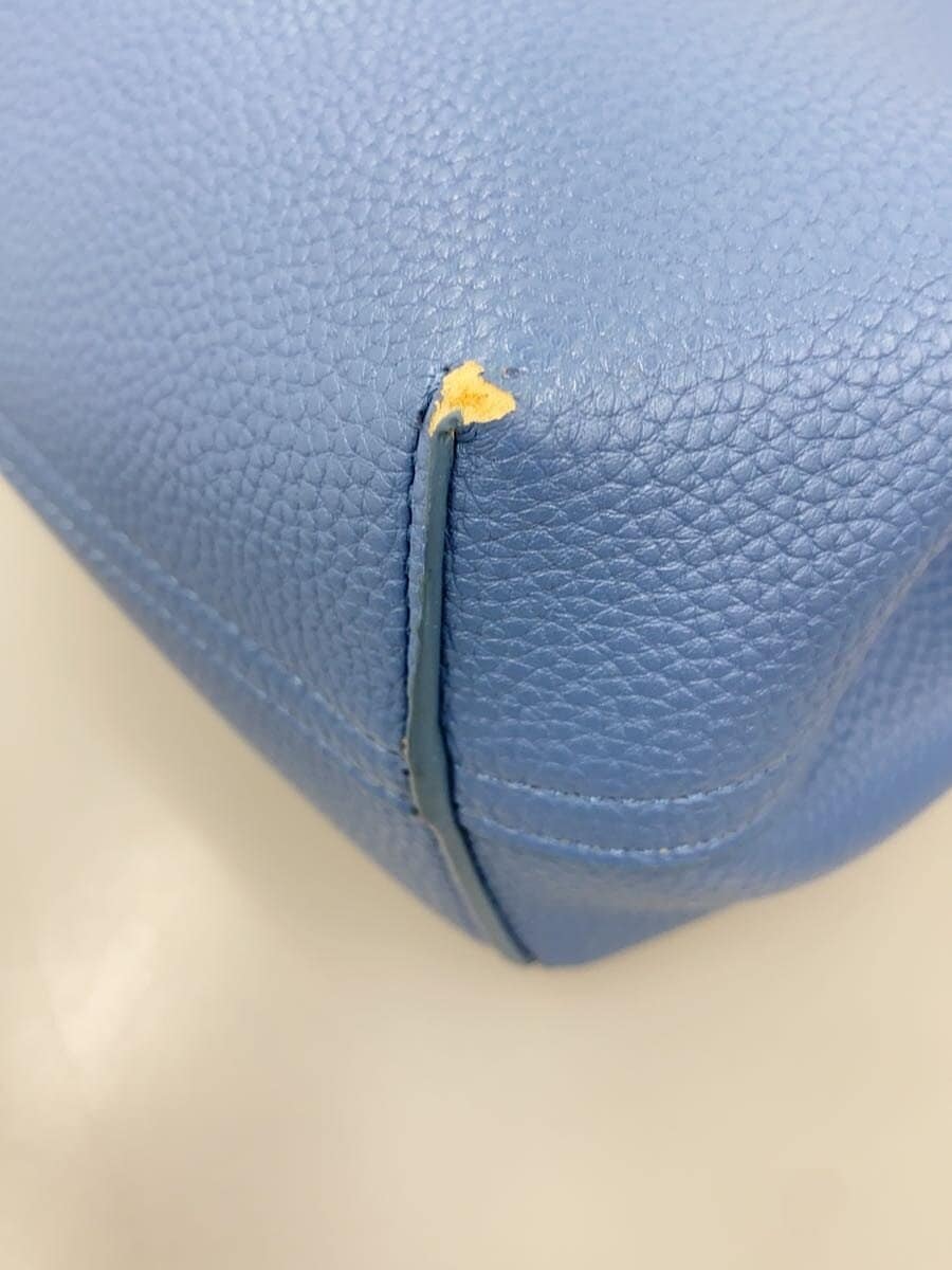 EMPORIO ARMANI shoulder bag leather blue 8