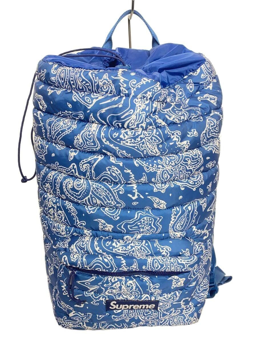 Supreme Backpack Polyester Blue Paisley
