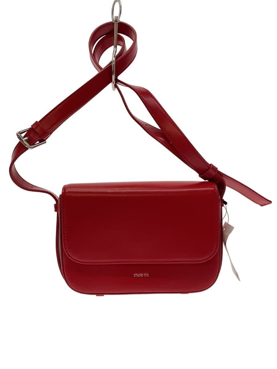 STAND OIL Shoulder Bag Faux Leather RED
