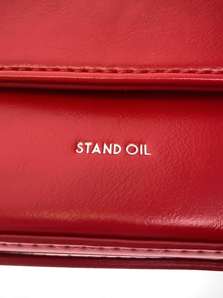 STAND OIL Shoulder Bag Faux Leather RED 5