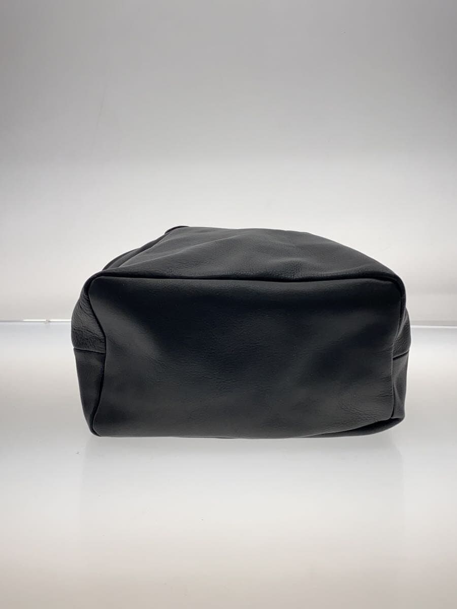 SHIPS Tote Bag Cowhide BLK Solid 118-40-0070 4