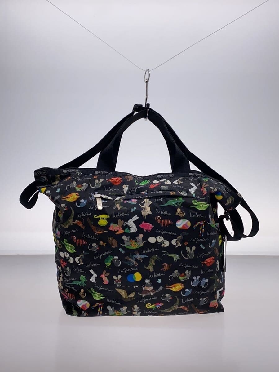 LESPORTSAC tote bag nylon BLK animal 3