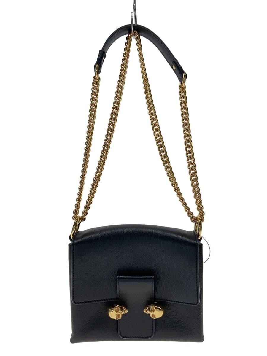 Alexander McQueen Shoulder Bag Leather Black