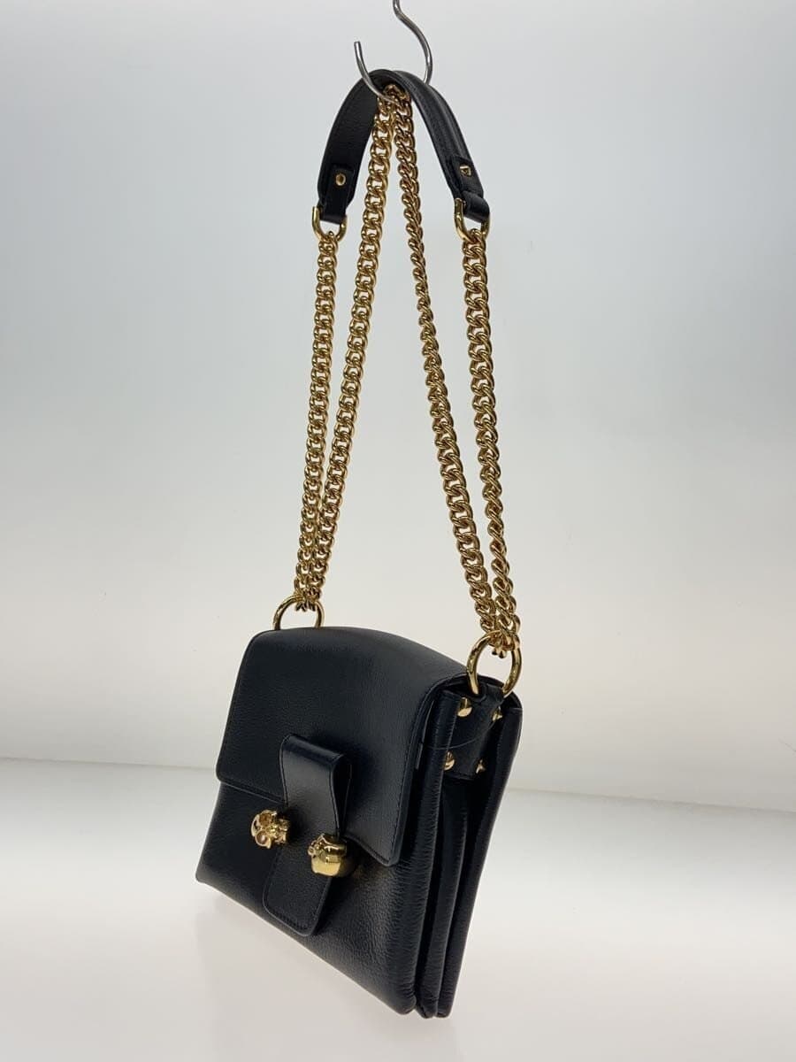 Alexander McQueen Shoulder Bag Leather Black 2