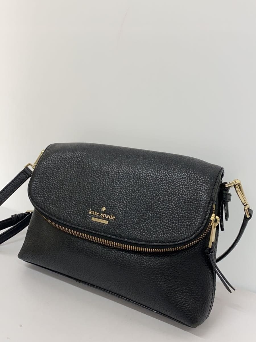 Kate Spade New York shoulder bag leather black plain 2