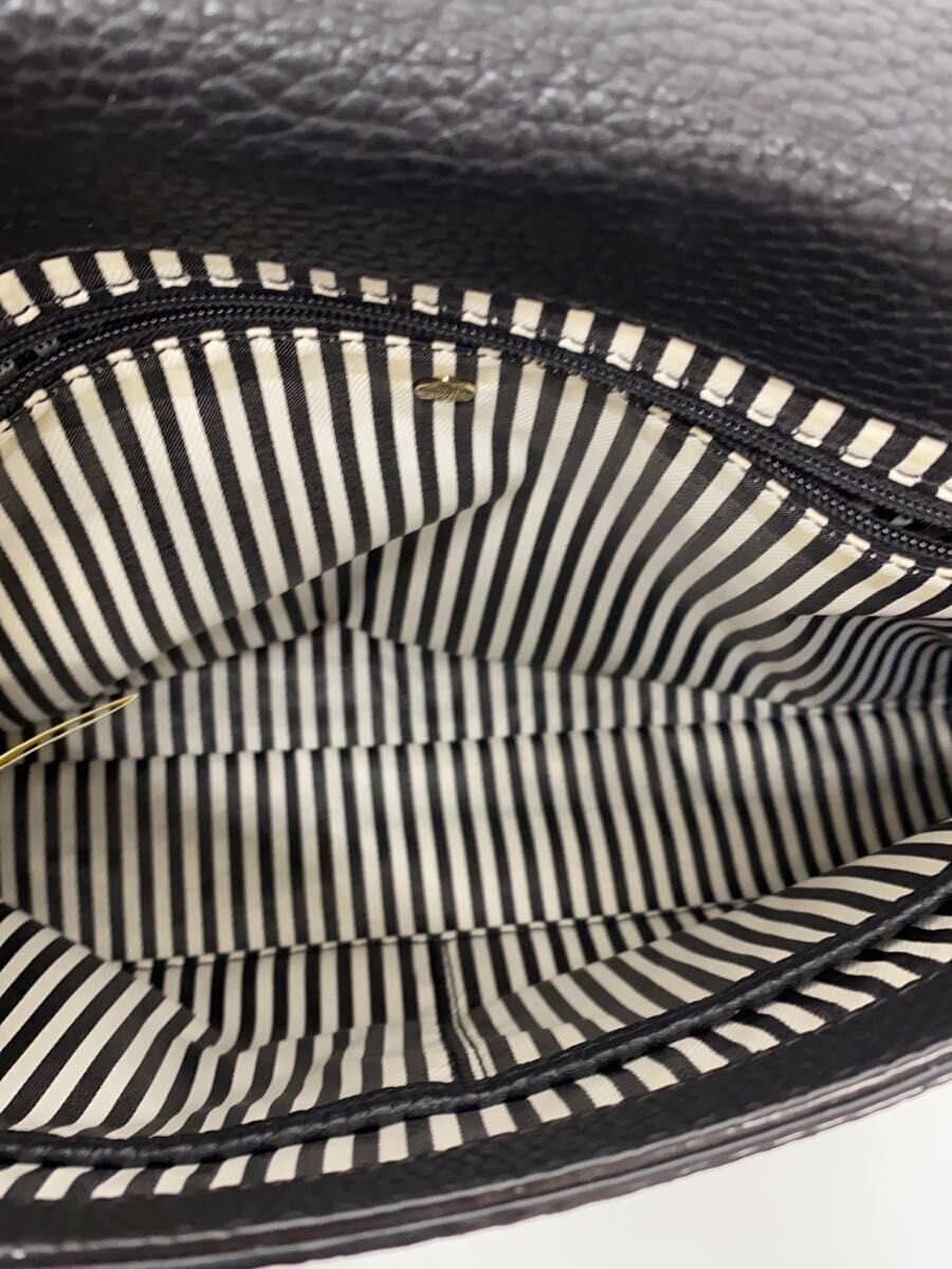 Kate Spade New York shoulder bag leather black plain 6