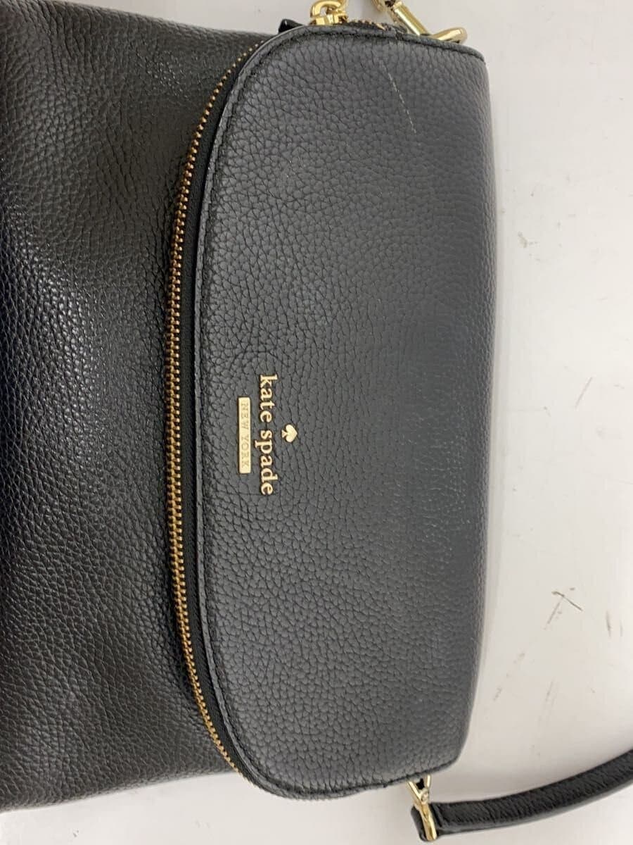 Kate Spade New York shoulder bag leather black plain 8
