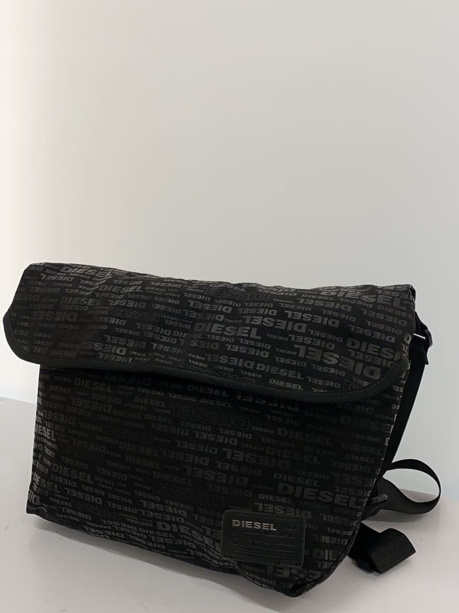 DIESEL shoulder bag -- BLK all-over pattern 2