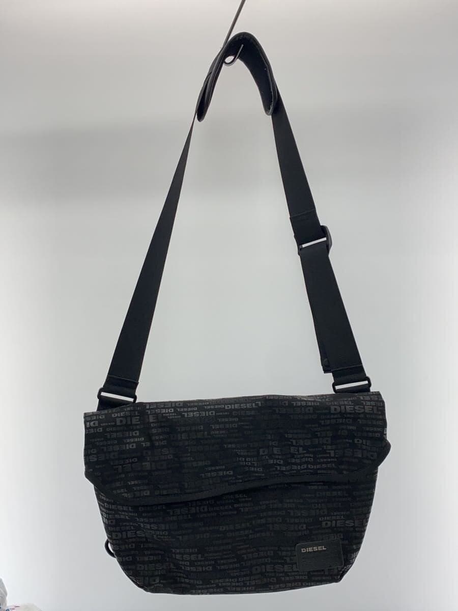 DIESEL shoulder bag -- BLK all-over pattern 9