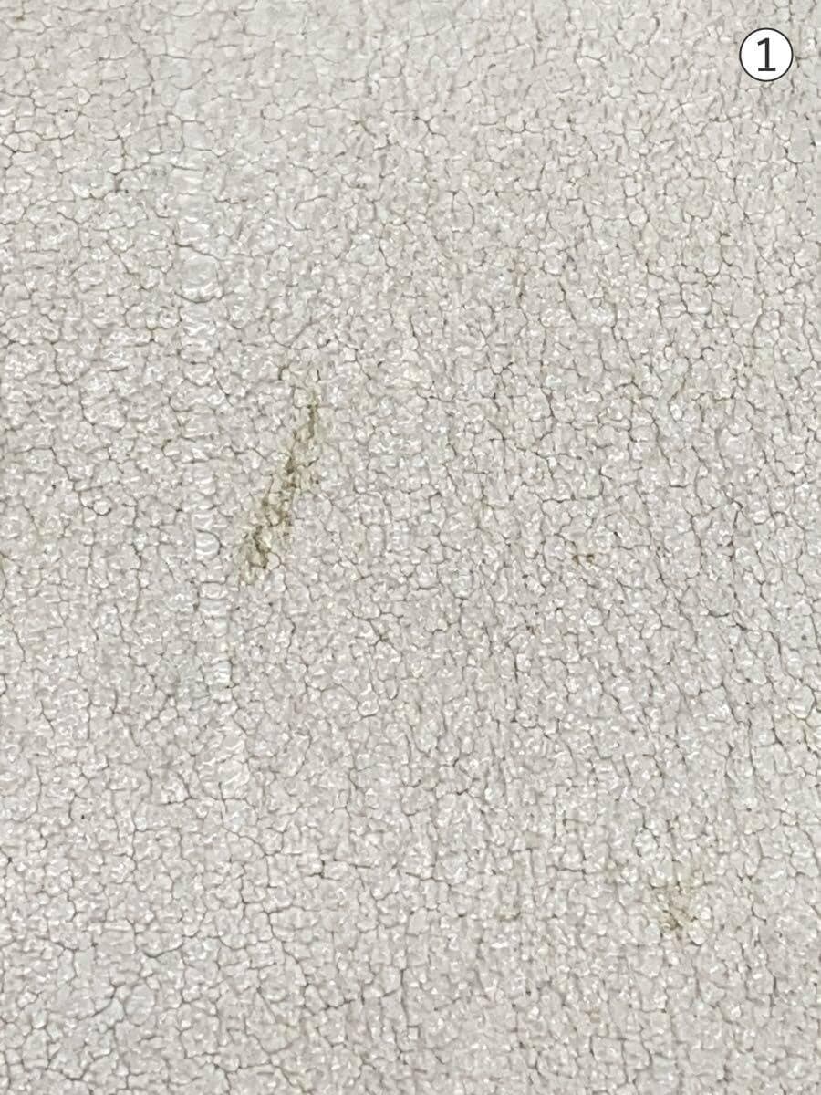 J&M DAVIDSON Stain Scuff Shoulder Bag Leather WHT Solid 7