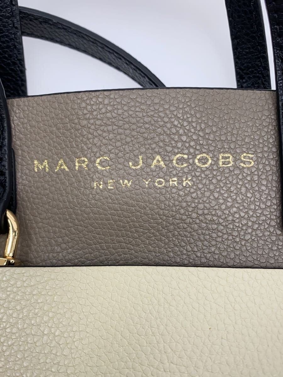 MARC JACOBS handbag leather cream solid color M00161320216 has stains 5