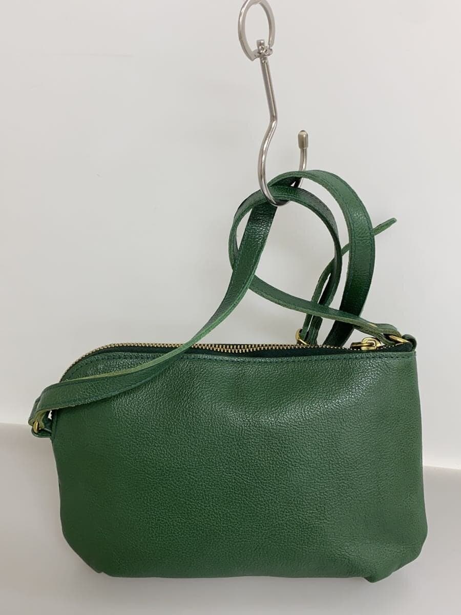 IL BISONTE Shoulder Bag Leather GRN Solid A2456 3