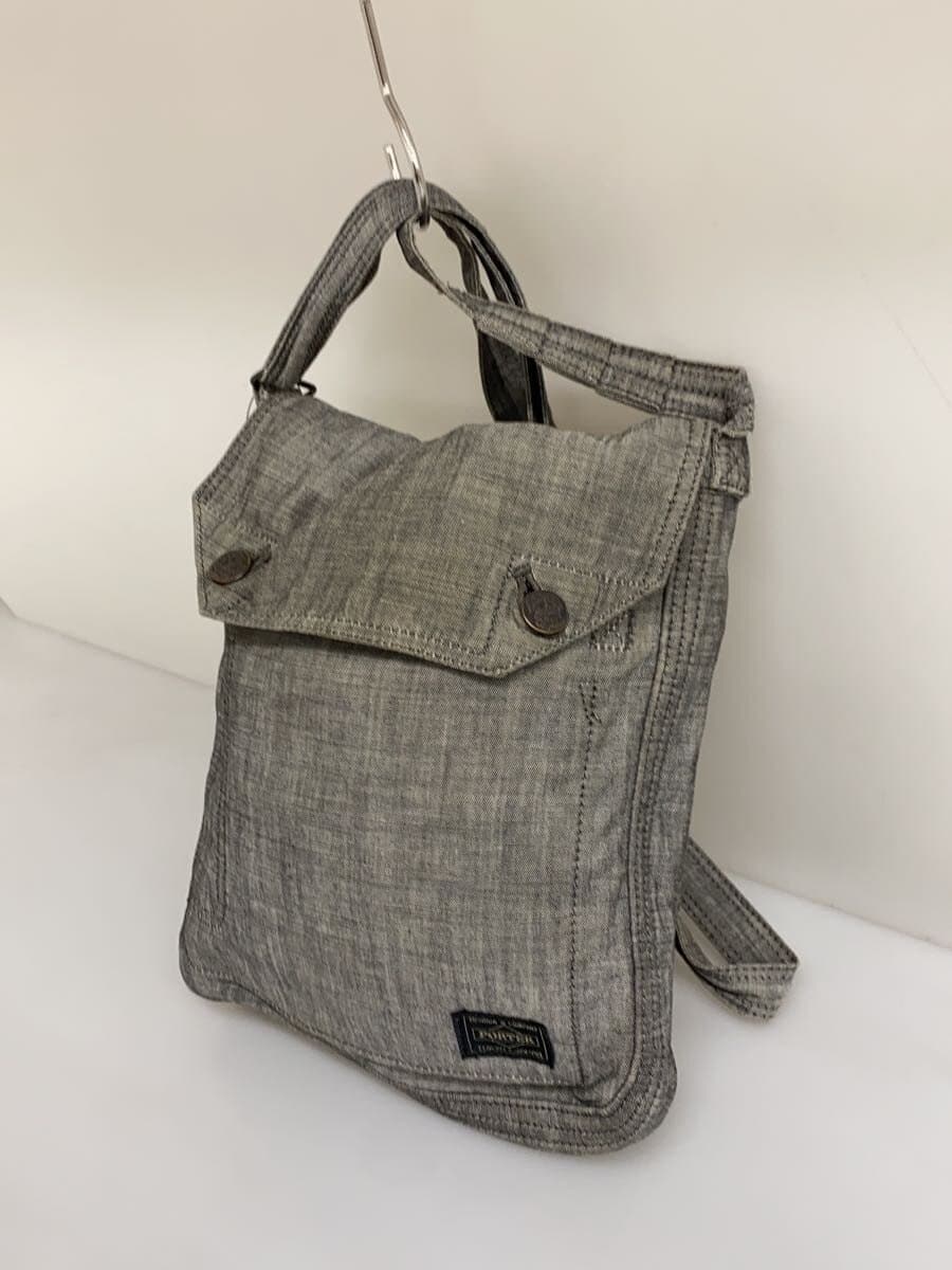 PORTER shoulder bag -- GRY plain 2