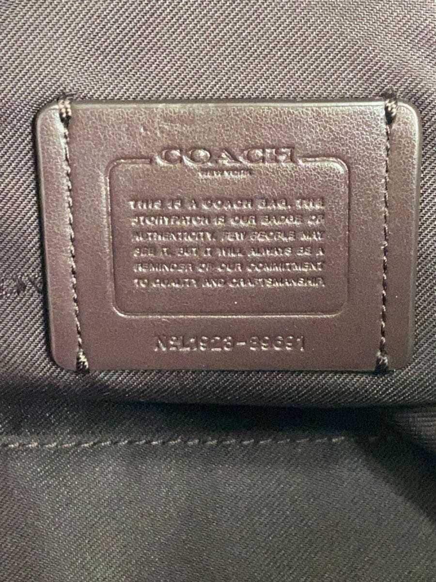 COACH handbag leather beige plain 89691 5
