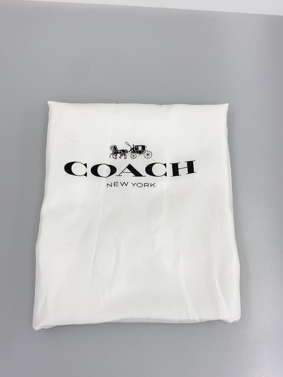 COACH handbag leather beige plain 89691 8