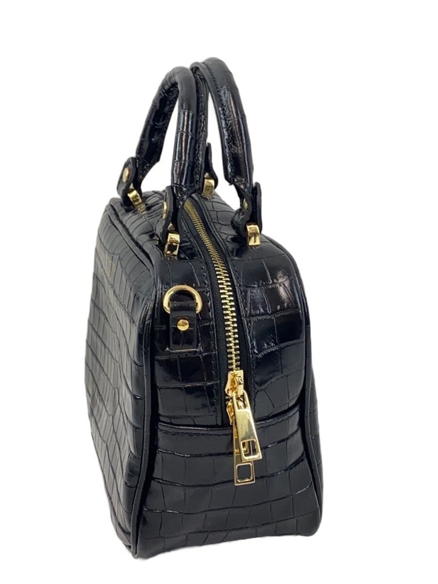 CHRISTIAN VILLA Handbag Leather Black 2