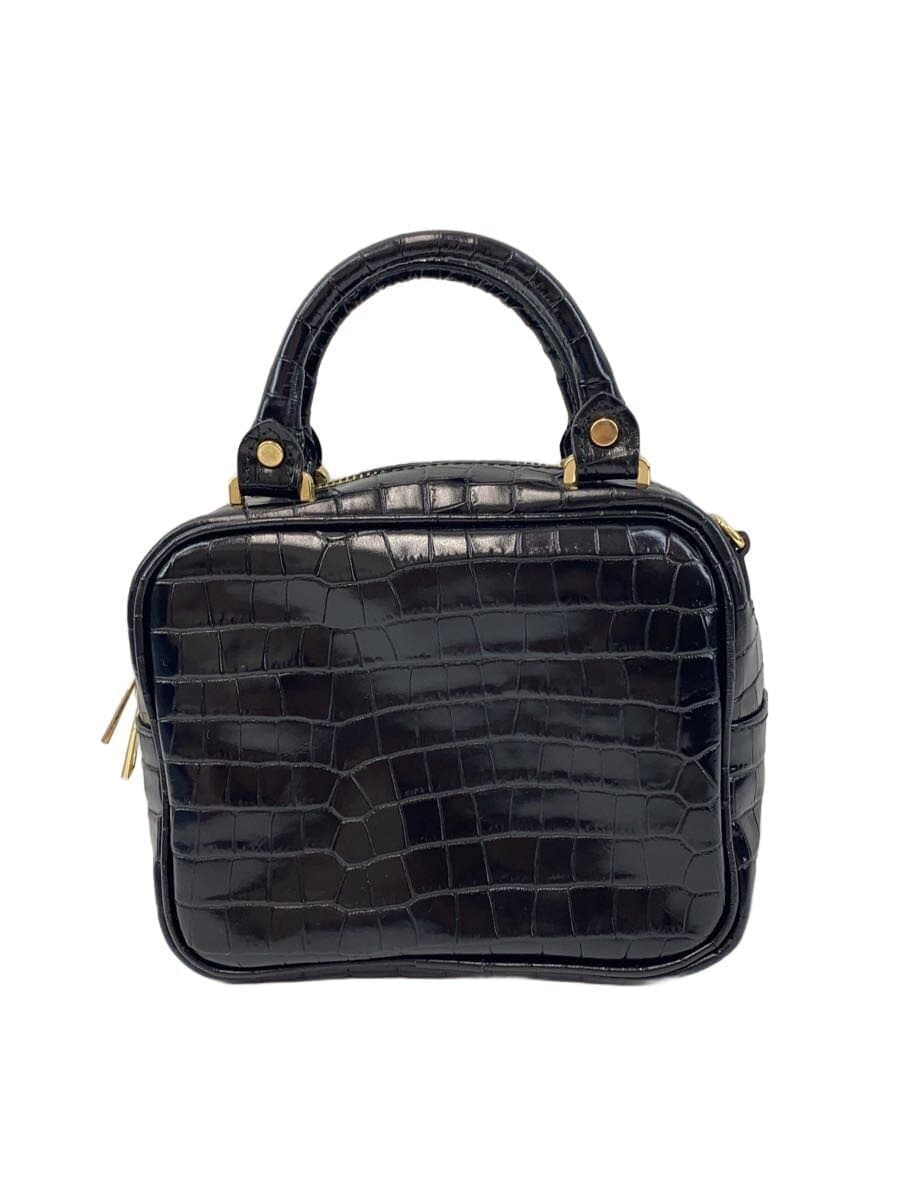 CHRISTIAN VILLA Handbag Leather Black 3
