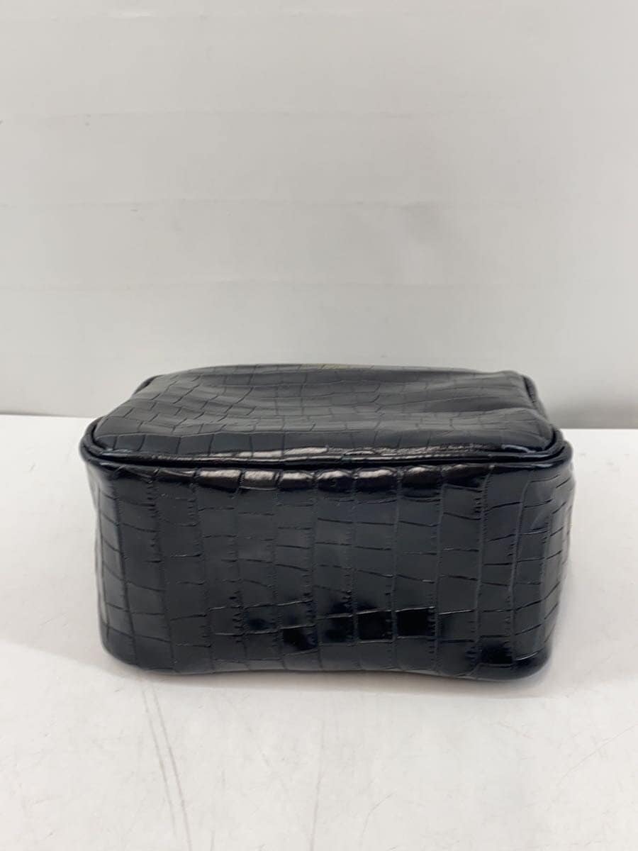 CHRISTIAN VILLA Handbag Leather Black 4