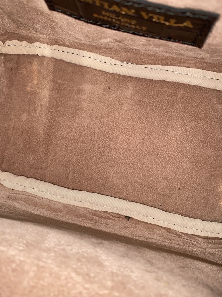 CHRISTIAN VILLA Handbag Leather Black 7