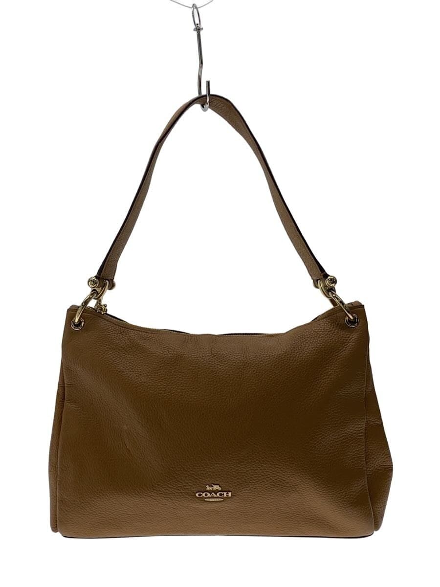 COACH Handbag Leather BRW Solid F28966