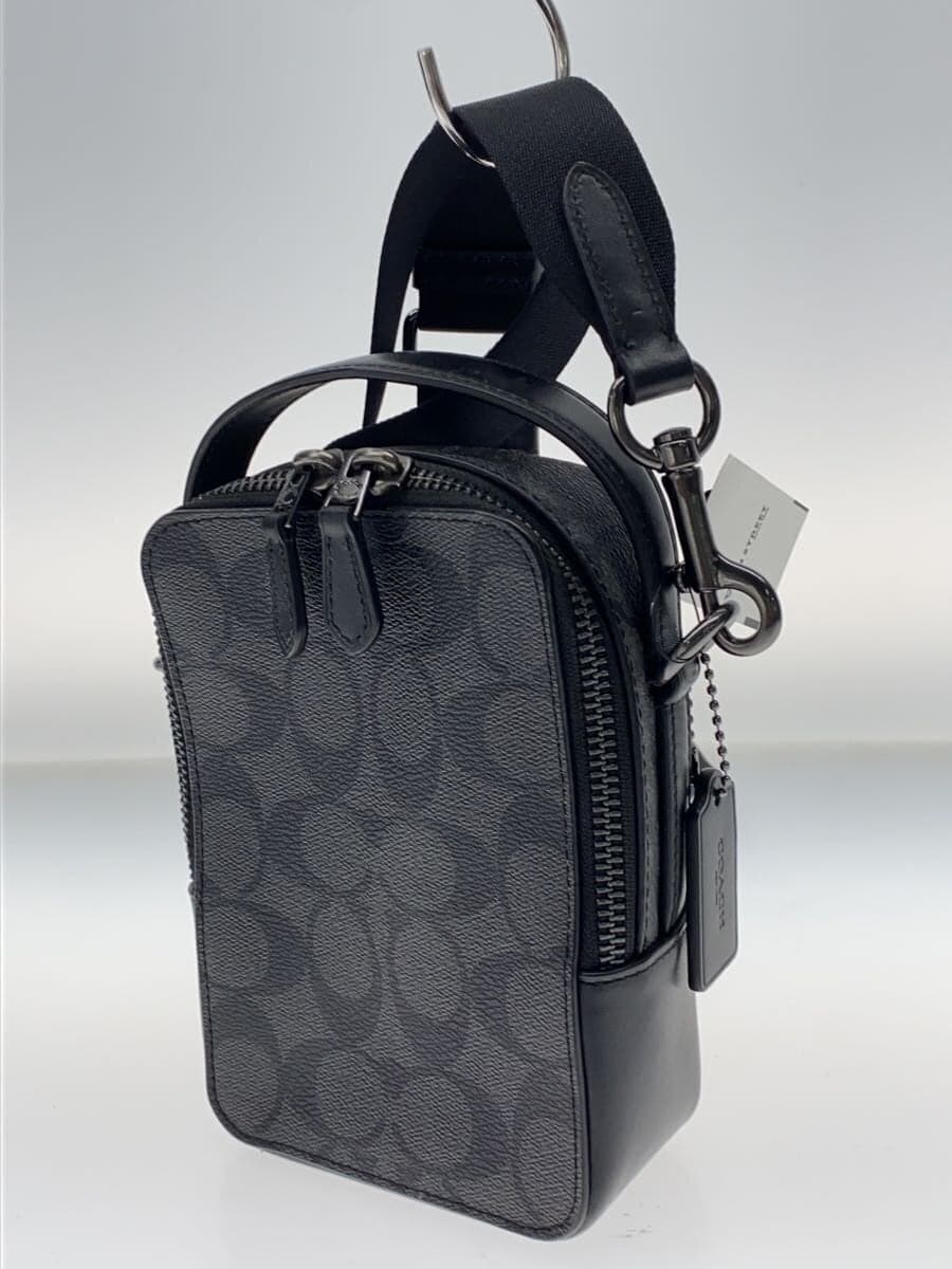 COACH Shoulder Bag PVC GRY All Over Pattern C3146 2