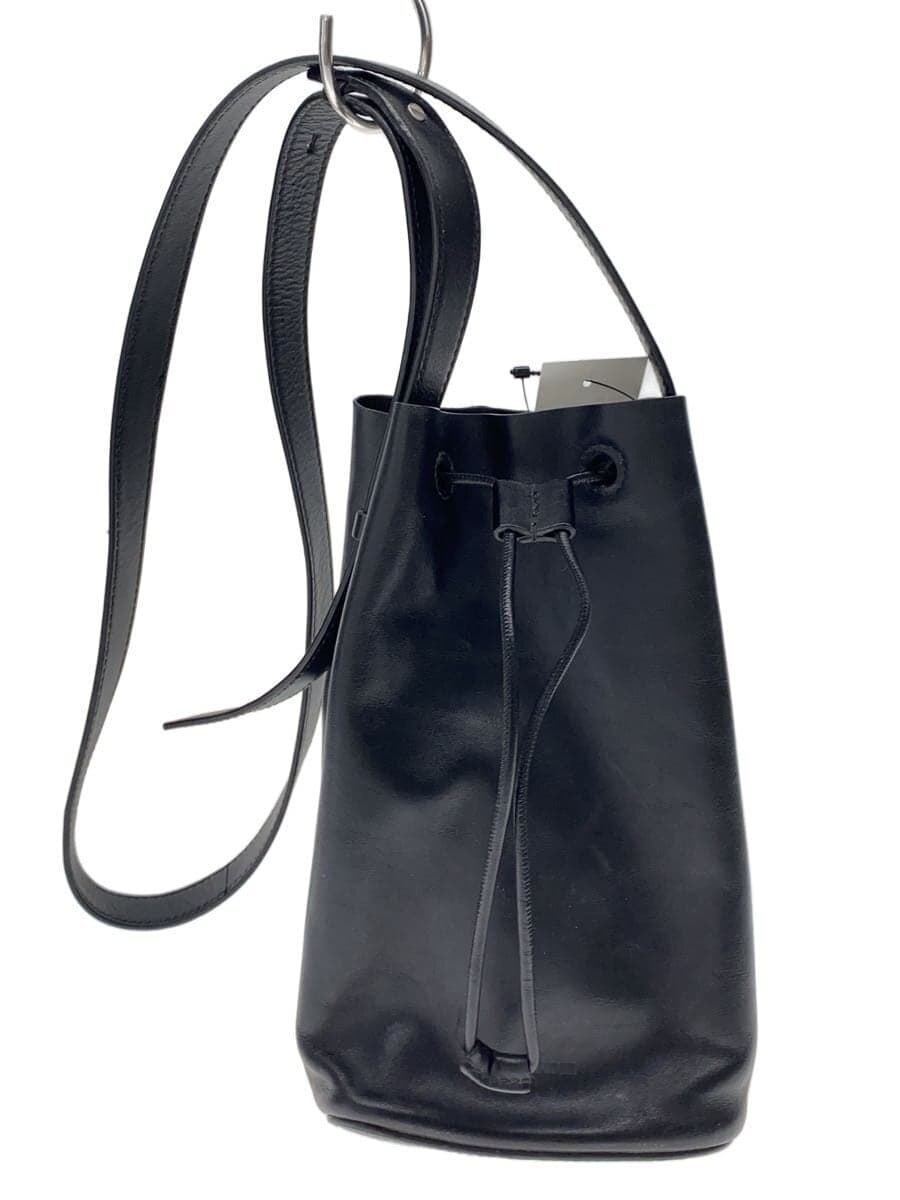 JIL SANDER Shoulder Bag Leather BLK Solid