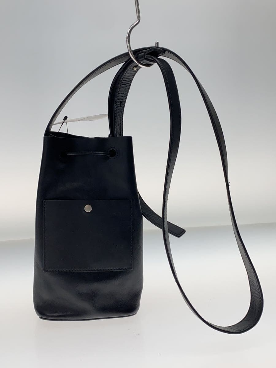 JIL SANDER Shoulder Bag Leather BLK Solid 3