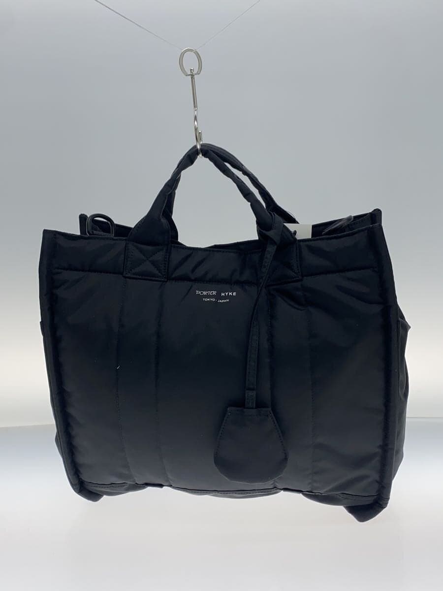 PORTER x HYKE Tote Bag Polyester BLK Solid 3