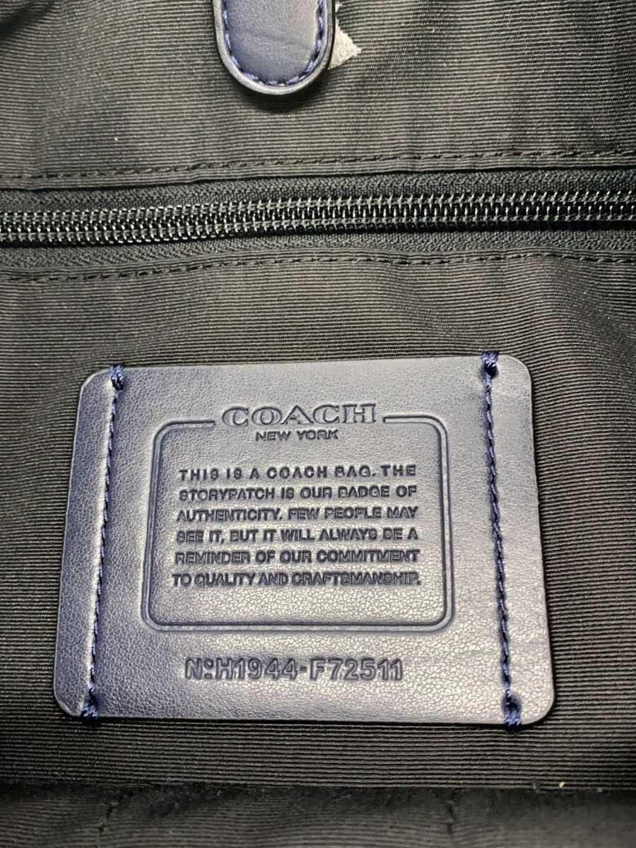 COACH Shoulder Bag Leather NVY Solid F72511 5