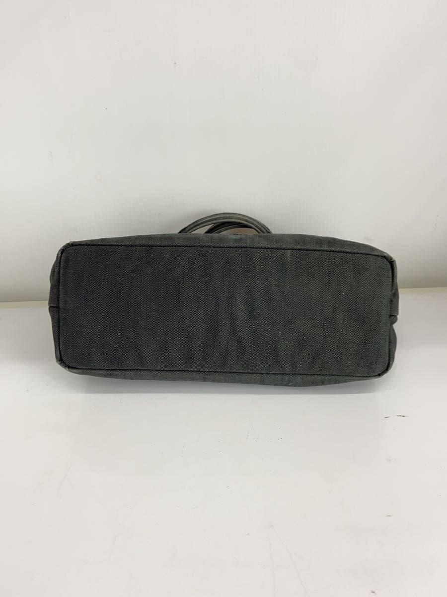 PORTER Tote Bag Canvas BLK Solid Damage Tear 4