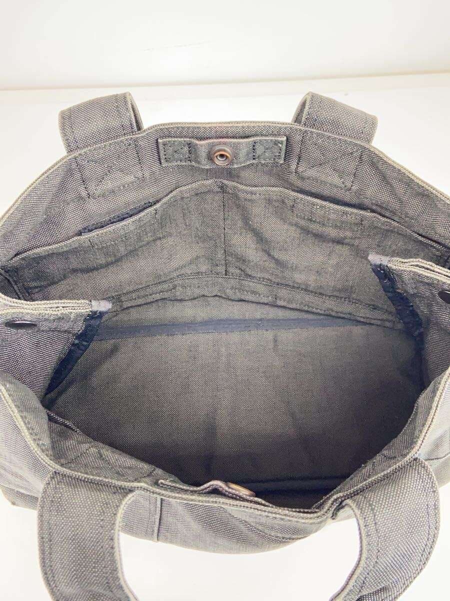 PORTER Tote Bag Canvas BLK Solid Damage Tear 6