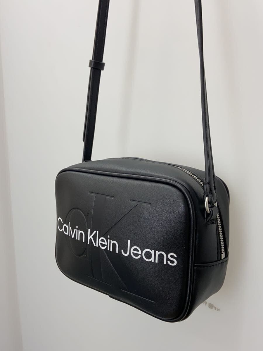 Calvin Klein Shoulder Bag Leather BLK 2