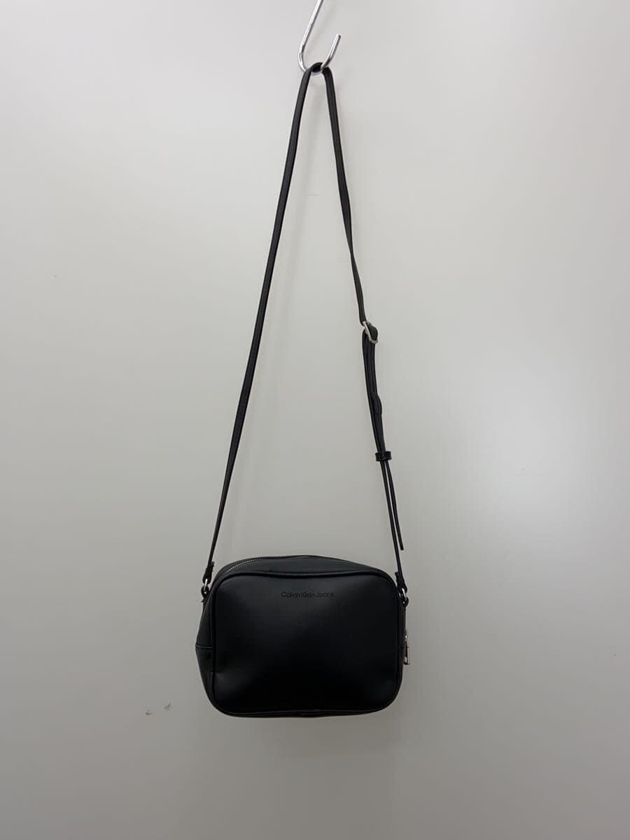 Calvin Klein Shoulder Bag Leather BLK 3
