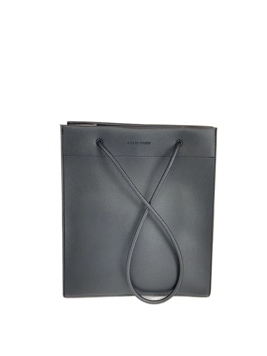Azul by moussy Tote Bag Leather BLK Solid