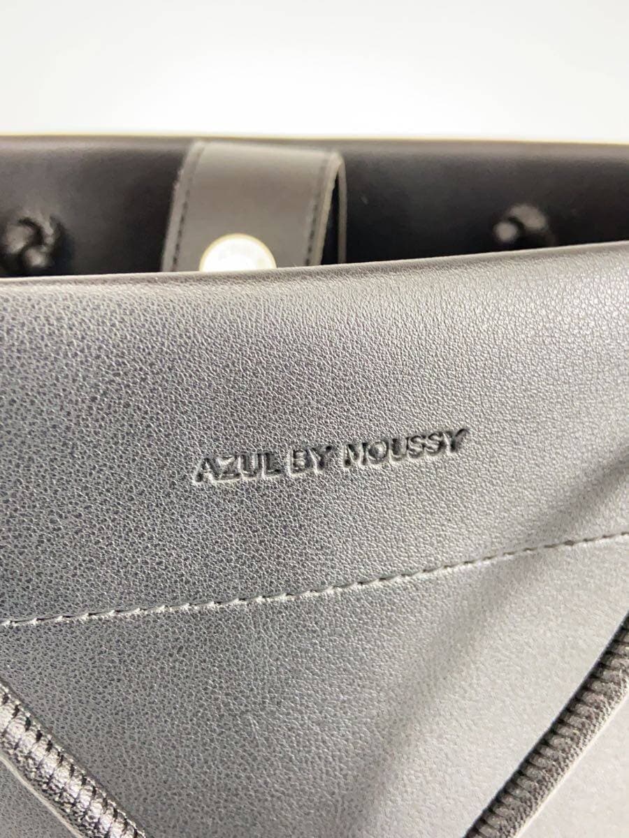 Azul by moussy Tote Bag Leather BLK Solid 5