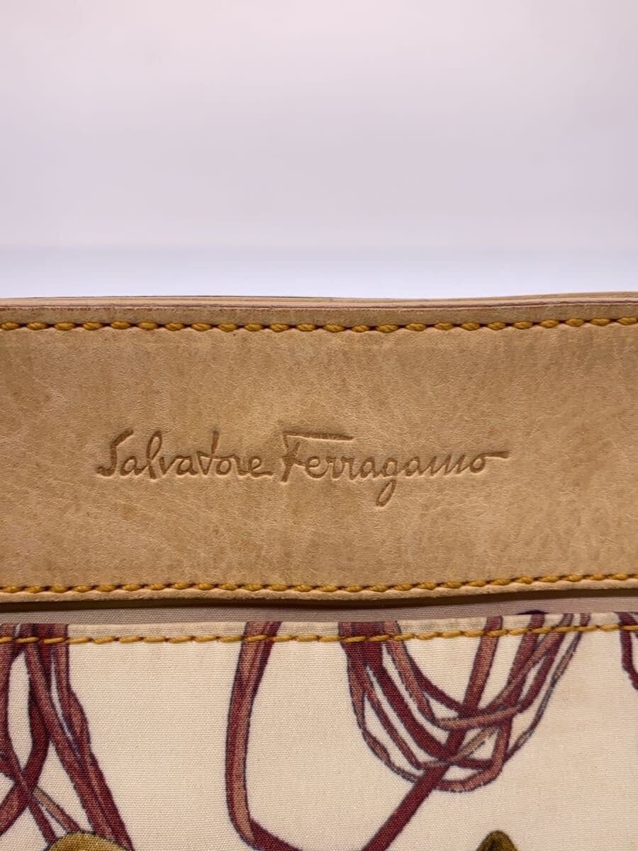 Salvatore Ferragamo shoulder bag -- multicolor all-over pattern signs of use 5