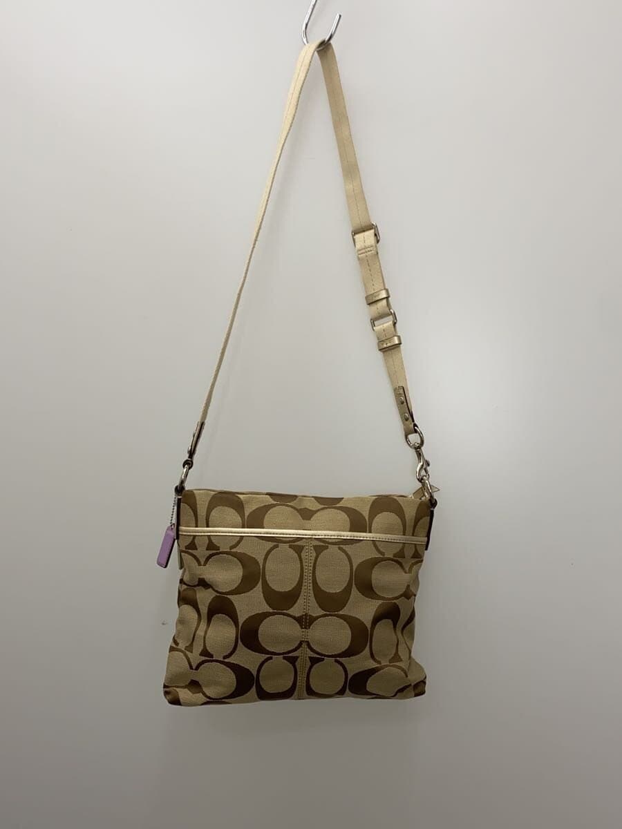 COACH Shoulder Bag Canvas BEG All Over Pattern F14869 3
