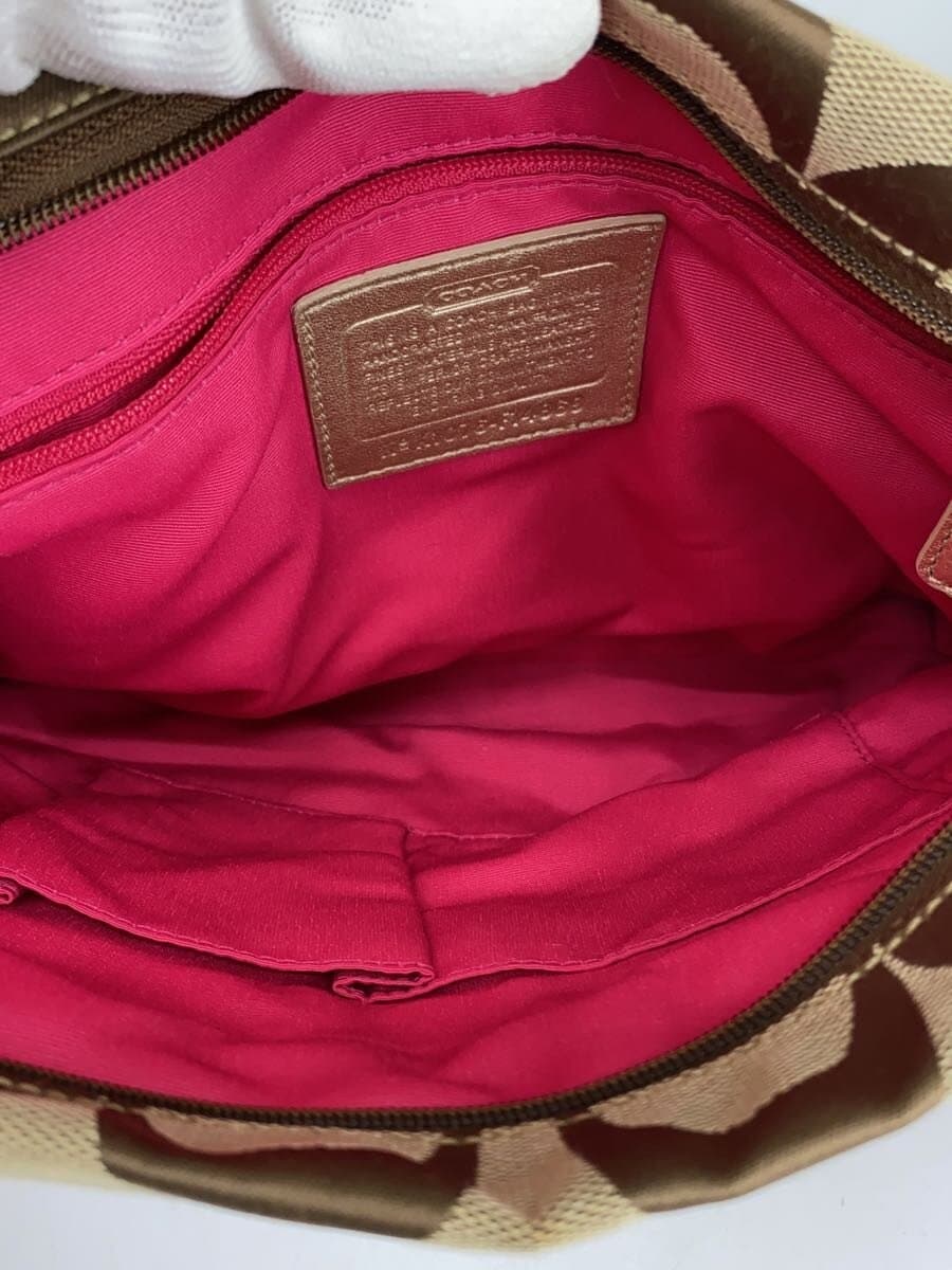 COACH Shoulder Bag Canvas BEG All Over Pattern F14869 6