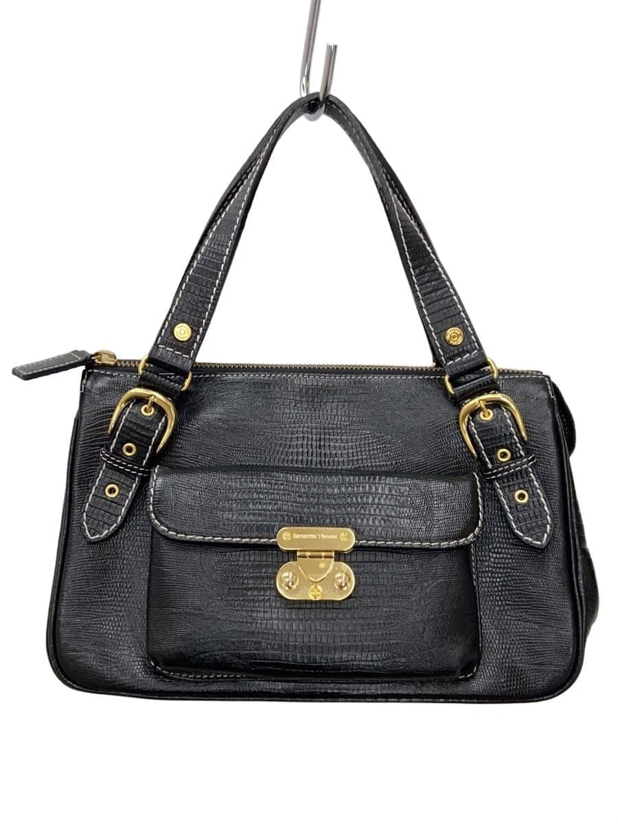 Samantha Thavasa Handbag Leather BLK Solid