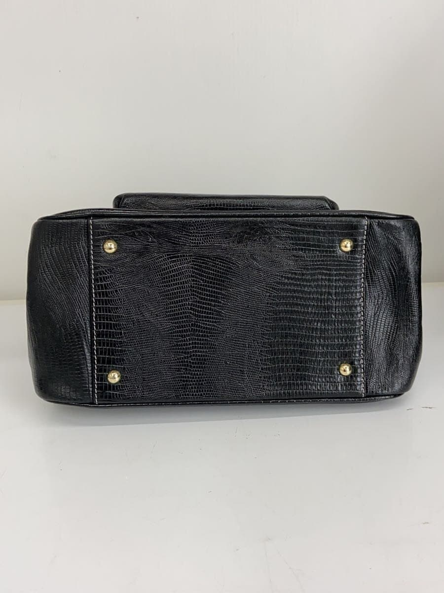 Samantha Thavasa Handbag Leather BLK Solid 4