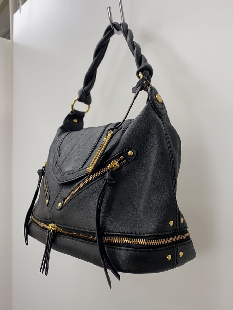 Samantha Thavasa Handbag Leather BLK Solid 2
