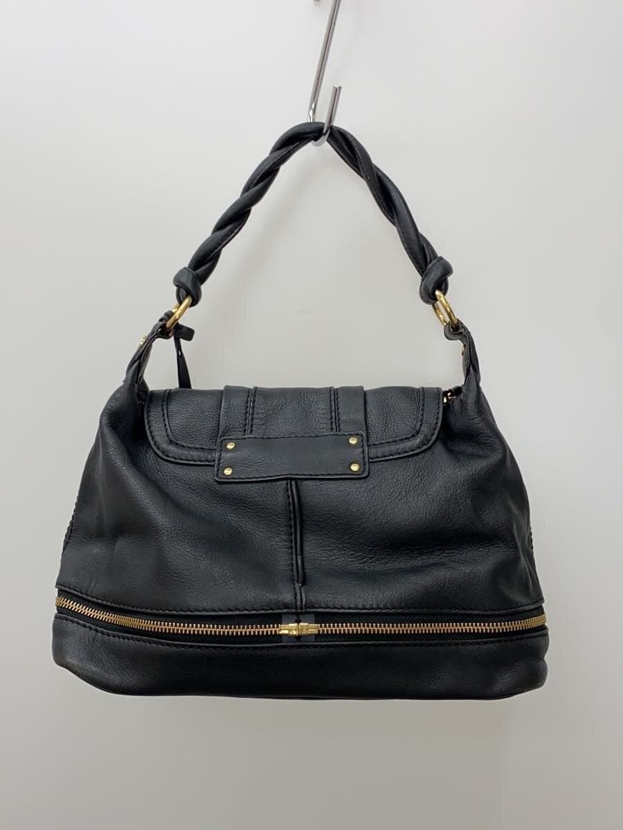 Samantha Thavasa Handbag Leather BLK Solid 3