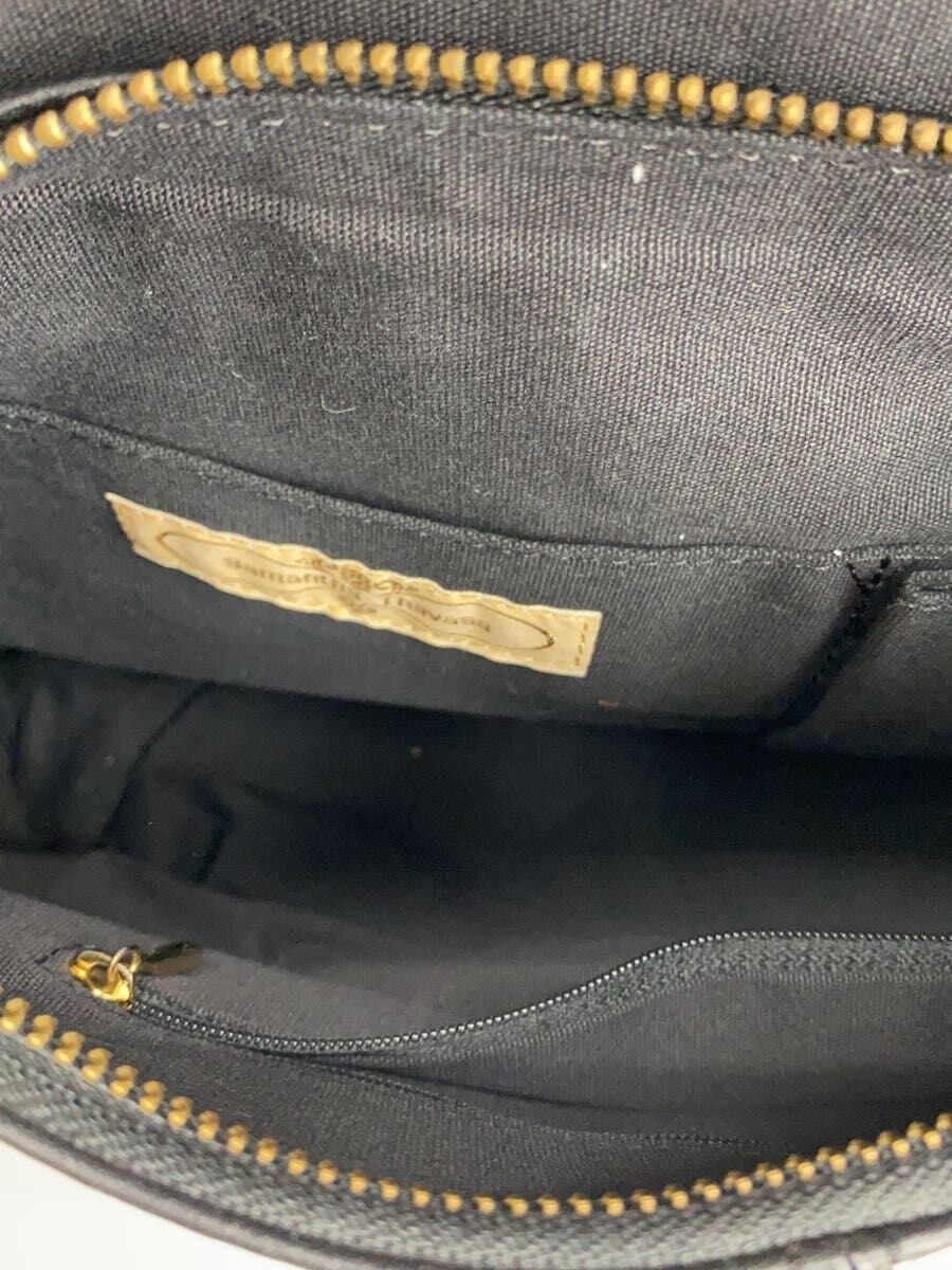 Samantha Thavasa Handbag Leather BLK Solid 6