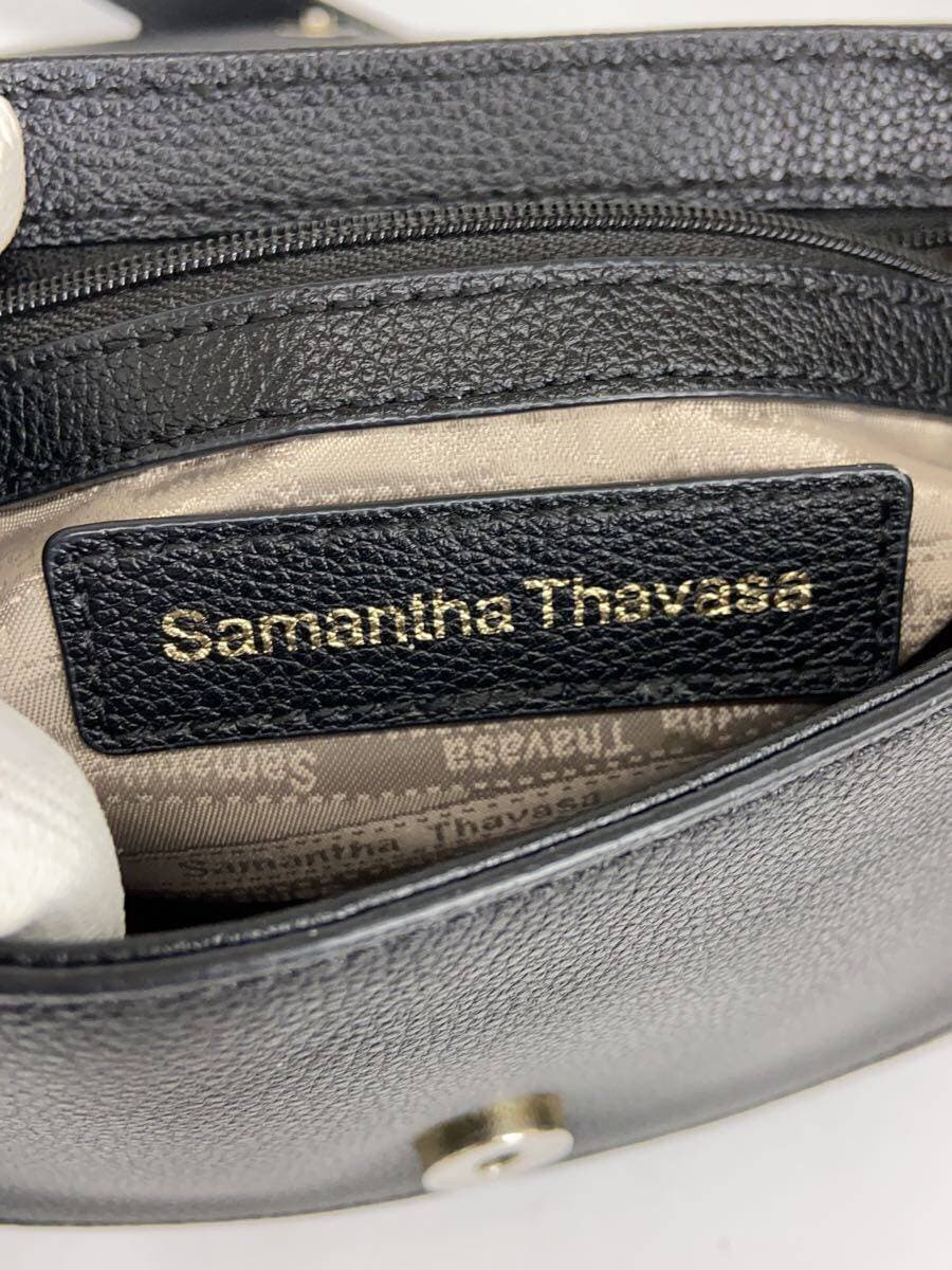 Samantha Thavasa Shoulder Bag Leather BLK Solid 5