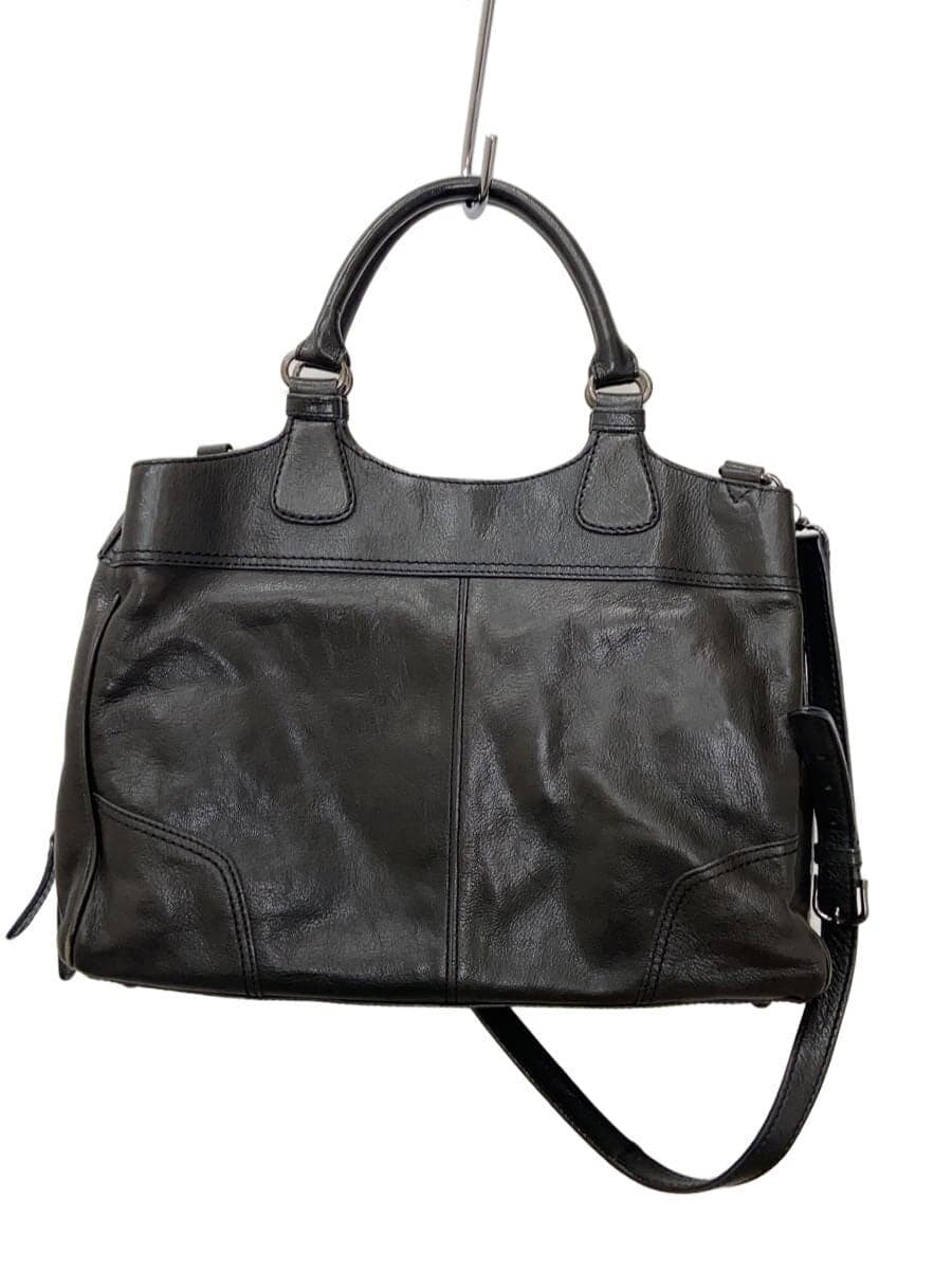 Other Brand ESTINE Tote Bag Leather BLK Solid 2-Way Corner Scuff