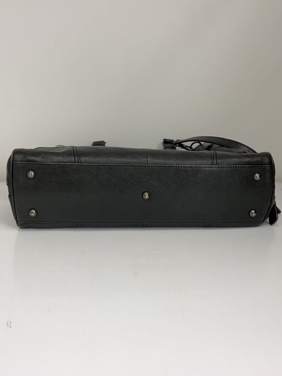 Other Brand ESTINE Tote Bag Leather BLK Solid 2-Way Corner Scuff 4