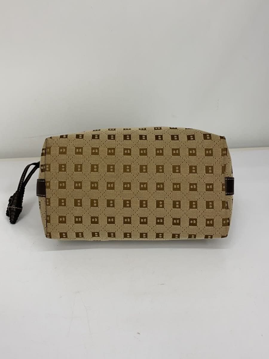 BALLY Handbag Canvas BEG All Over Pattern 4